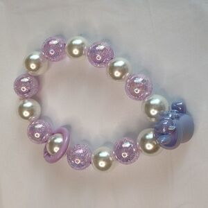 New Handmade Kawaii Bag Charm Lavender Purple Unicorn Key Chain Phone Charm